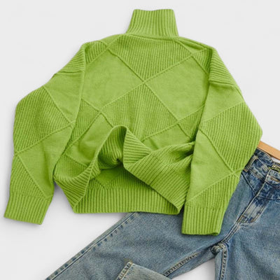 Elena™ | Suéter de punto con cuello alto