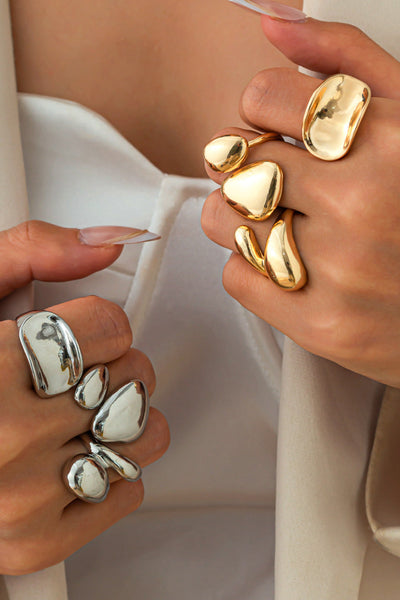 Anillos Irregulares de Metal