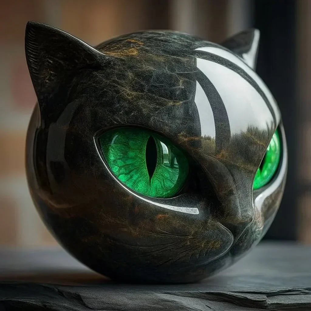 Nix™ | Escultura mística de gato negro