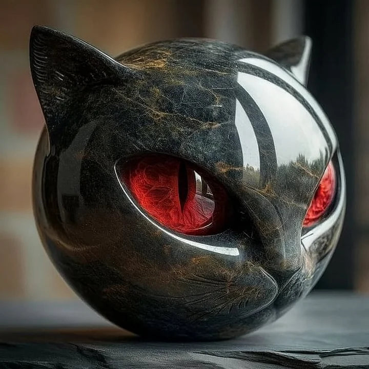 Nix™ | Escultura mística de gato negro