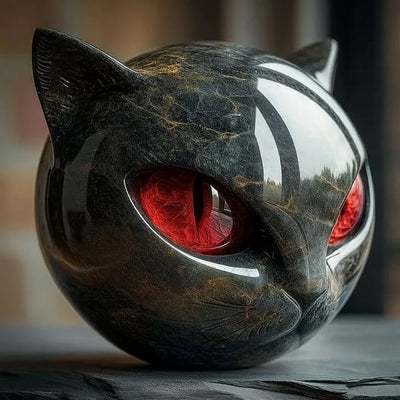Nix™ | Escultura mística de gato negro