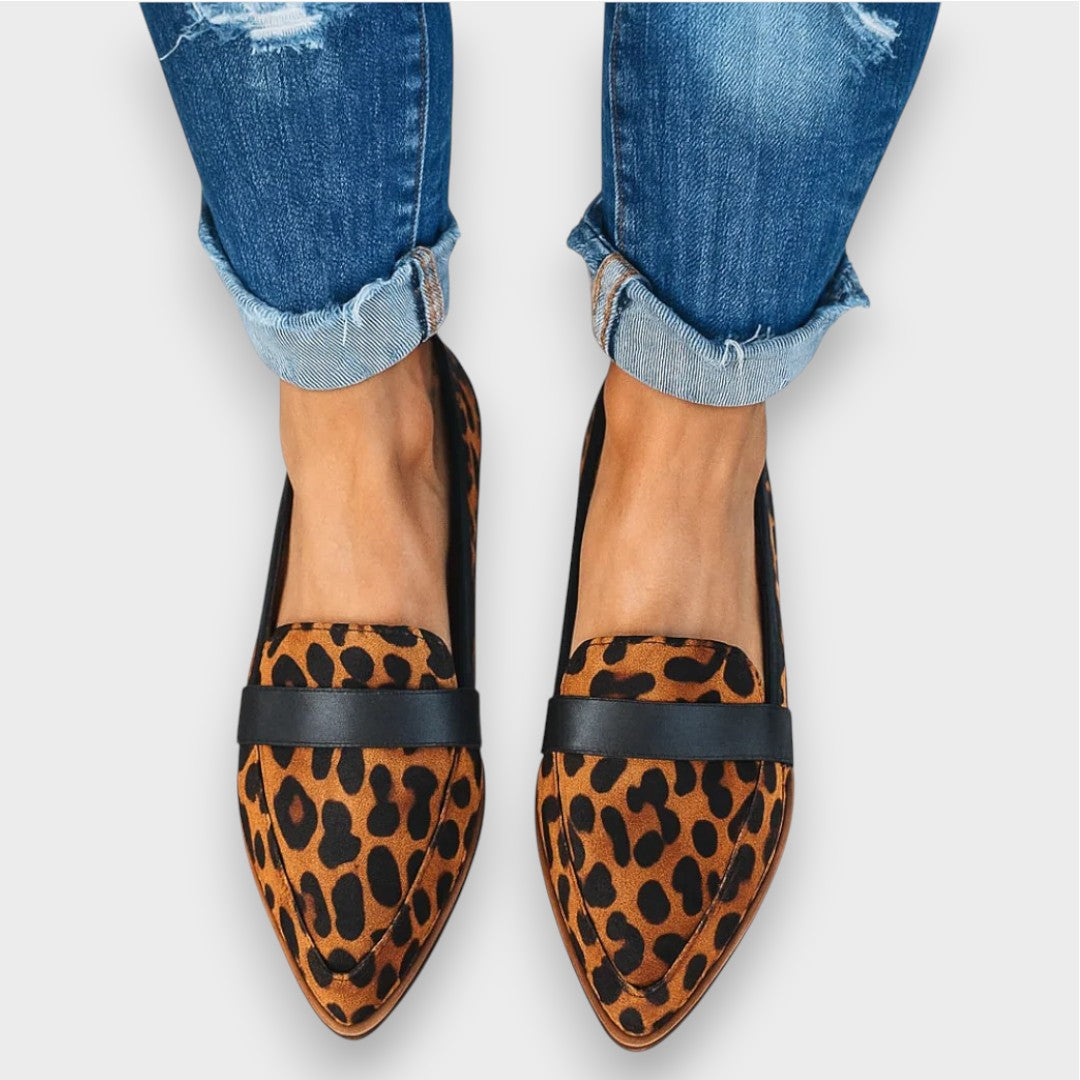 Lorena™ | Mocasines ortopédicos de cuero