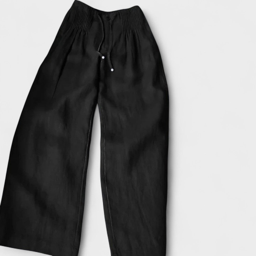 Ángeles™ | Pantalón amplio de algodón y lino