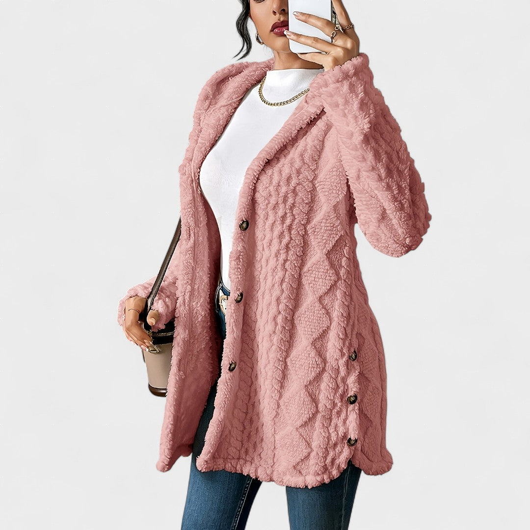 Amalia™ | Cárdigan acogedor con capucha