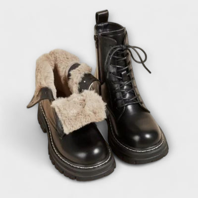 Lourdes | Botas de Cuero Cálidas Modernas y Duraderas
