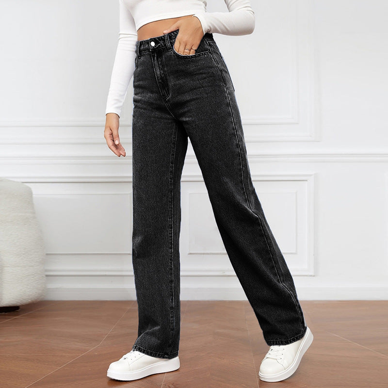 Selina™ | Jeans Straight de Cintura Alta