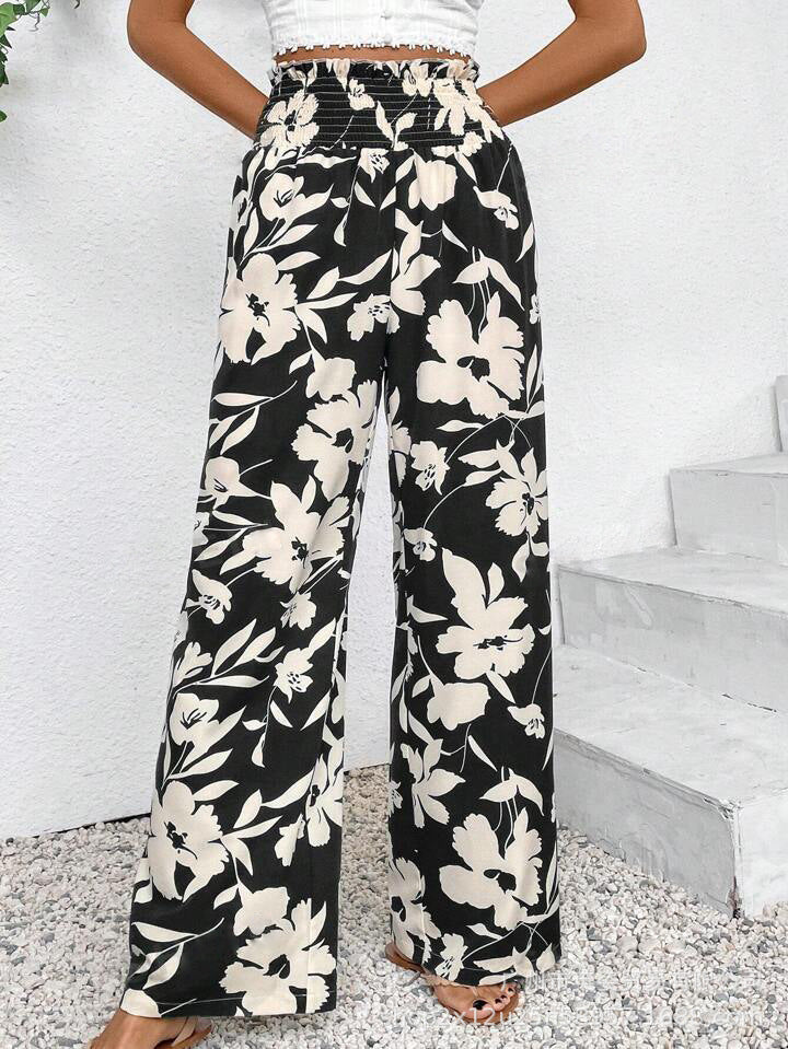 Floriana™ | Pantalones Anchos con Estampado Floral