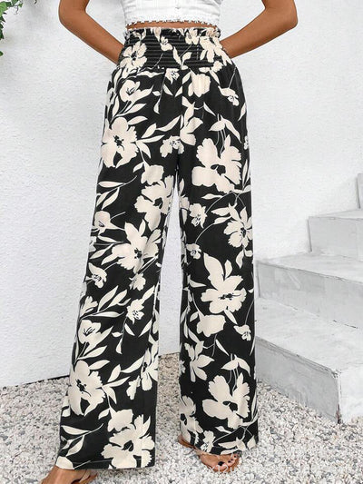Floriana™ | Pantalones Anchos con Estampado Floral