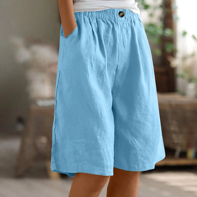 Sara™ | Pantalones Cortos Casual de Corte Ancho
