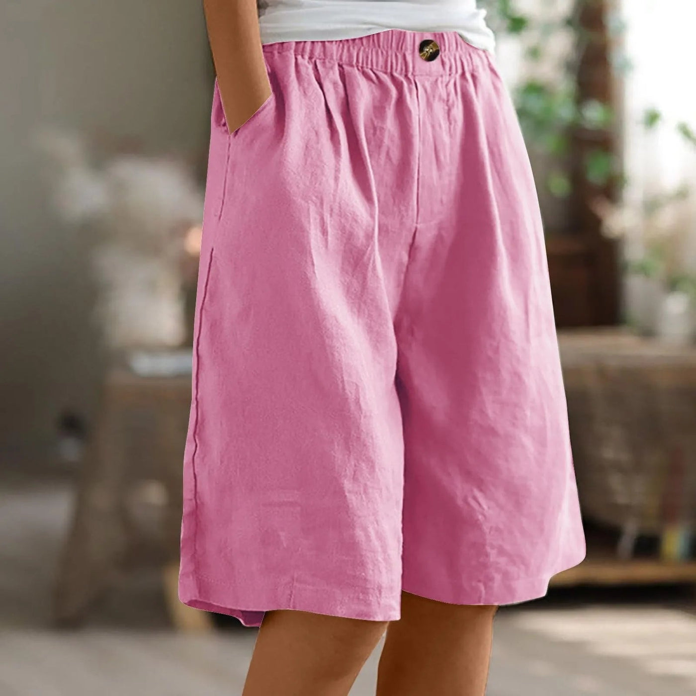 Sara™ | Pantalones Cortos Casual de Corte Ancho