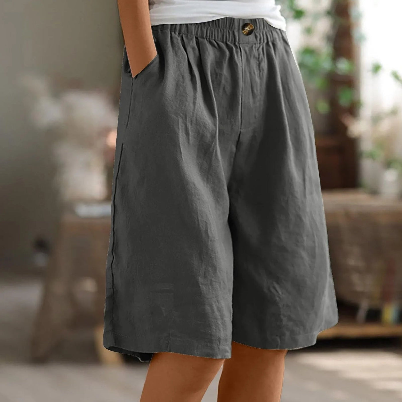 Sara™ | Pantalones Cortos Casual de Corte Ancho