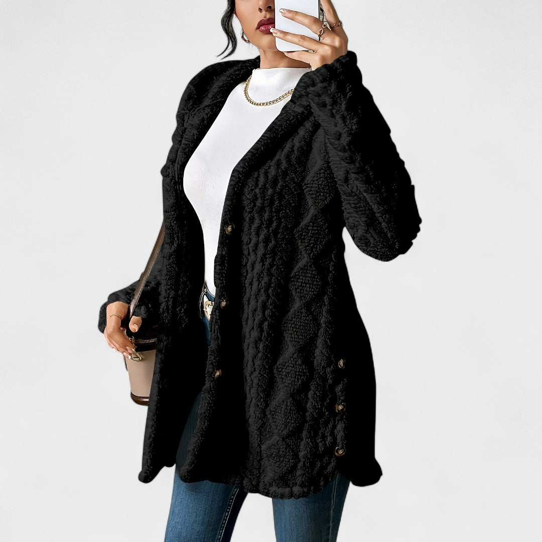 Amalia™ | Cárdigan acogedor con capucha