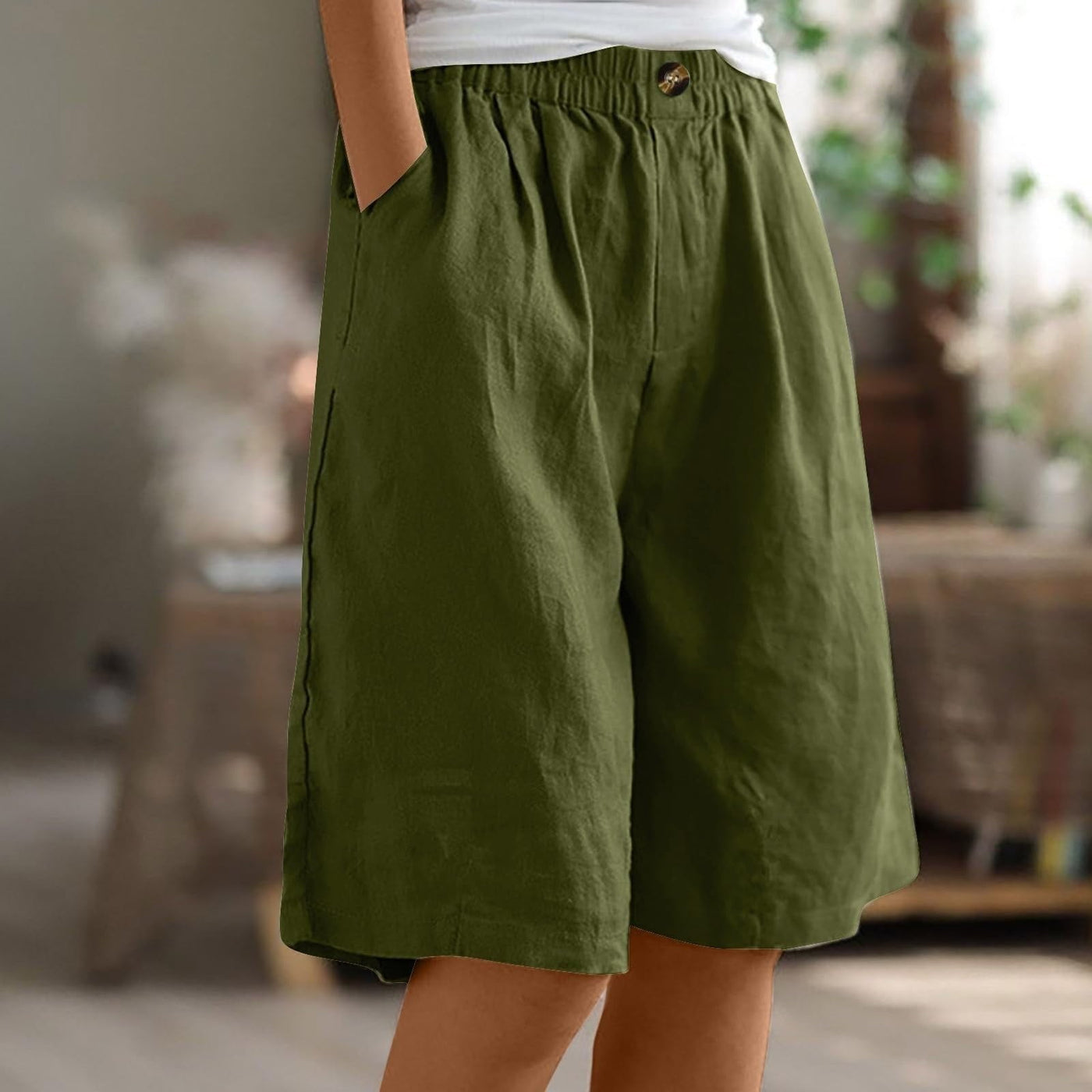Sara™ | Pantalones Cortos Casual de Corte Ancho