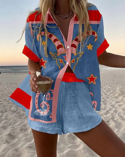 Luna™ | Conjunto corto de lino