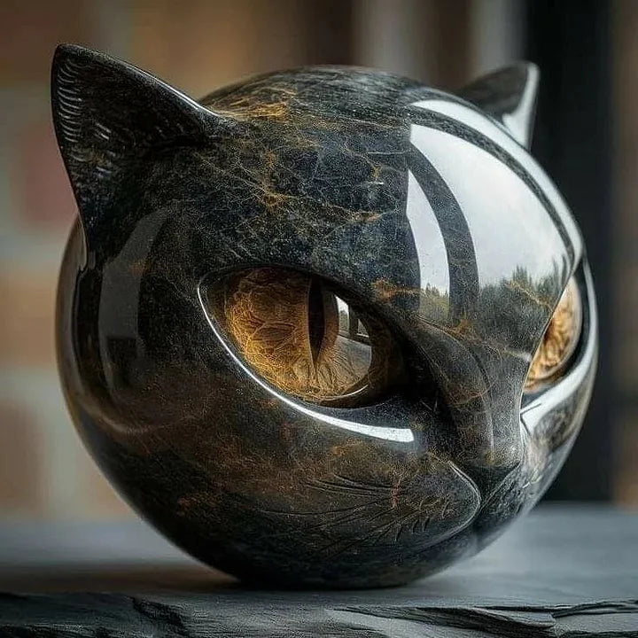 Nix™ | Escultura mística de gato negro