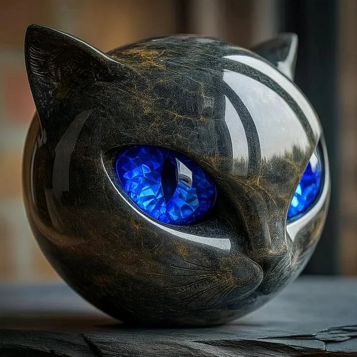 Nix™ | Escultura mística de gato negro