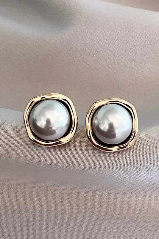 Pendientes de Perlas Negras Elegantes con Gracia Atemporal